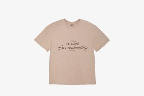 T-shirt dritta unisex, beige